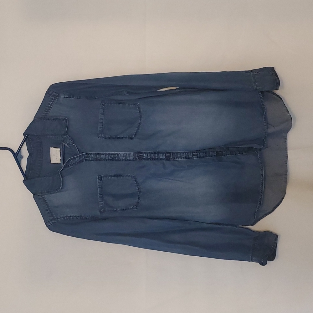 Caslon denim look top - Picture 1 of 6
